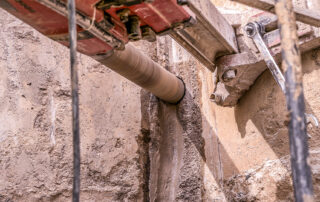 drilling into concrete