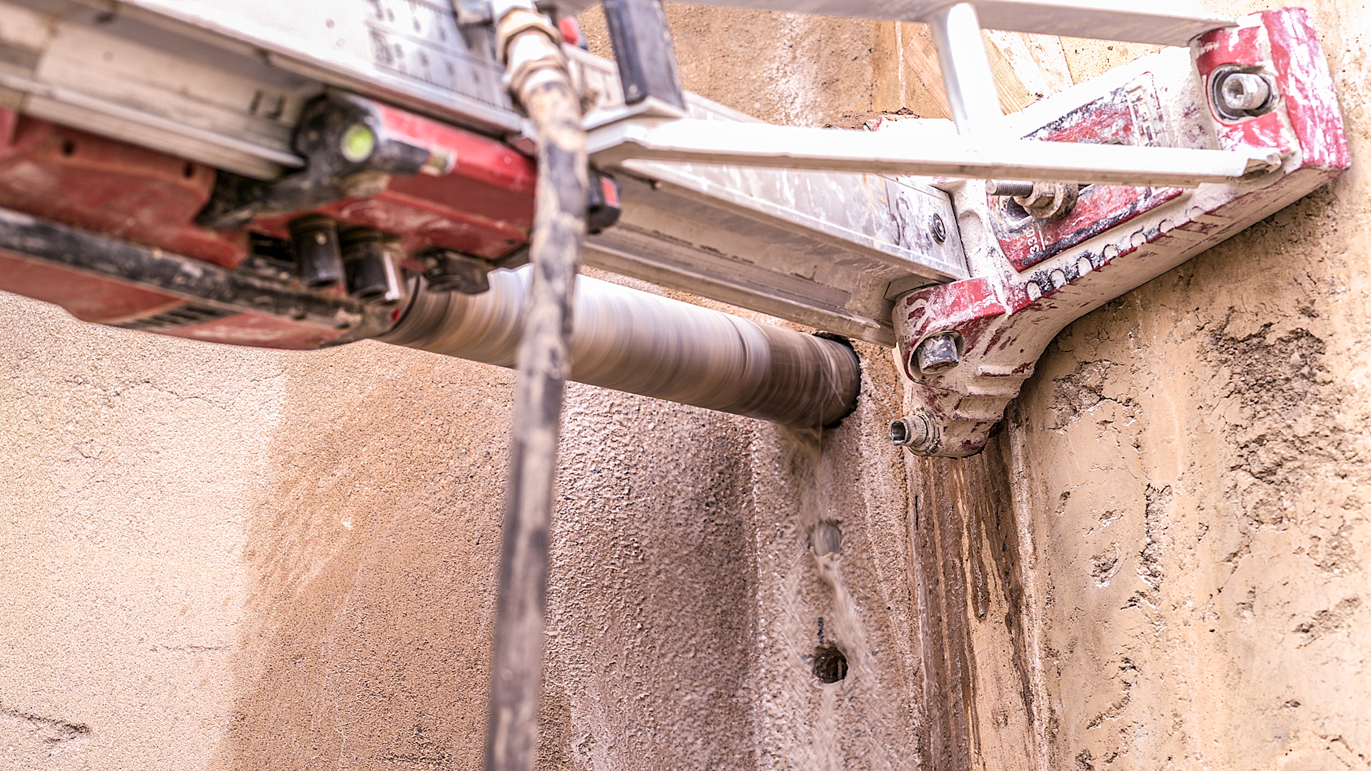 drilling into concrete