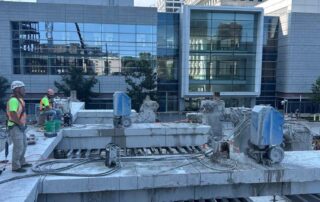 wire sawing concrete cutting project